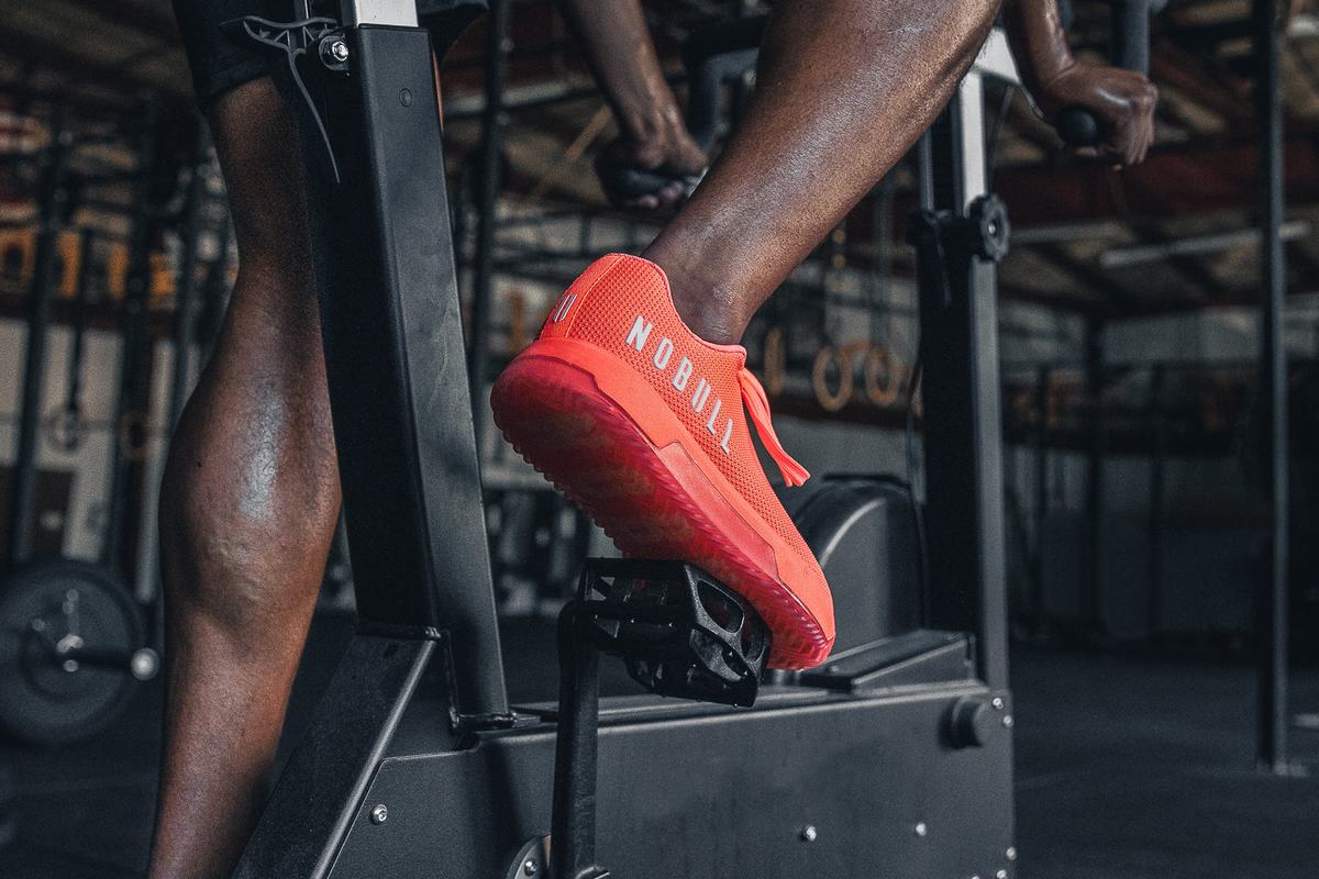 Nobull Superfabric Crossfit® Neon Men's Crossfit Shoes Coral | Australia (MQ2176)